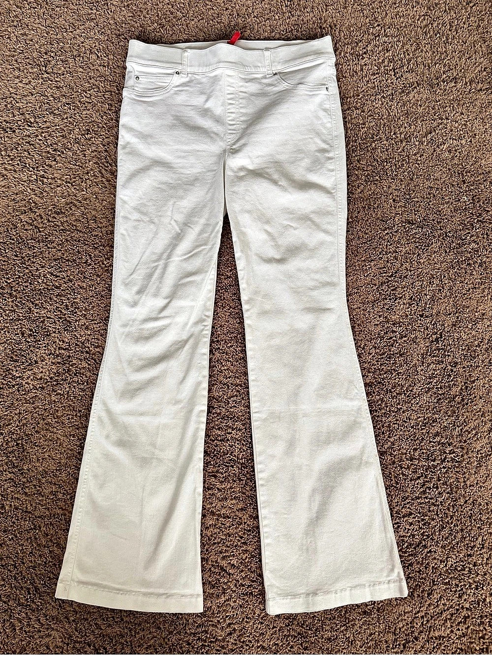 Spanx White Flare Jeans Size XL Like New